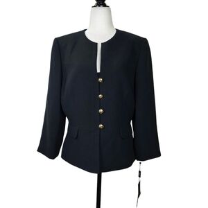 Tahari Arthur S. Levine  button down blazer
